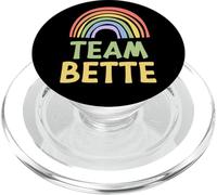 Happy Colorful Team Bette Rainbow Pride Green Yellow PopSockets PopGrip pour MagSafe
