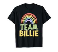 Happy Colorful Team Billie Rainbow Pride Green Yellow T-Shirt