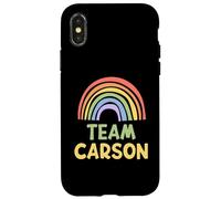 Happy Colorful Team Carson Rainbow Pride Green Yellow Coque pour iPhone X/XS