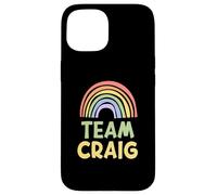 Happy Colorful Team Craig Rainbow Pride Green Yellow Coque pour iPhone 15