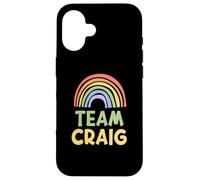 Happy Colorful Team Craig Rainbow Pride Green Yellow Coque pour iPhone 16