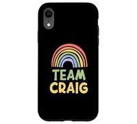 Happy Colorful Team Craig Rainbow Pride Green Yellow Coque pour iPhone XR