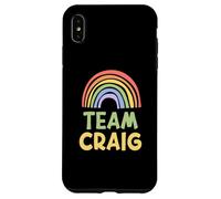 Happy Colorful Team Craig Rainbow Pride Green Yellow Coque pour iPhone XS Max
