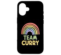 Happy Colorful Team Curry Rainbow Pride Green Yellow Coque pour iPhone 16