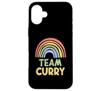 Happy Colorful Team Curry Rainbow Pride Green Yellow Coque pour iPhone 16 Plus