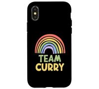 Happy Colorful Team Curry Rainbow Pride Green Yellow Coque pour iPhone X/XS