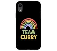 Happy Colorful Team Curry Rainbow Pride Green Yellow Coque pour iPhone XR