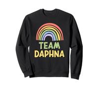 Happy Colorful Team Daphna Rainbow Pride Green Yellow Sweatshirt
