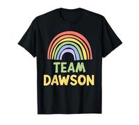 Happy Colorful Team Dawson Rainbow Pride Green Yellow T-Shirt