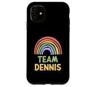 Happy Colorful Team Dennis Rainbow Pride Green Yellow Coque pour iPhone 11