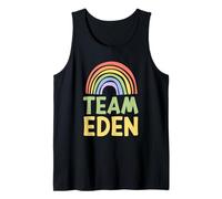 Happy Colorful Team Eden Rainbow Pride Green Yellow Débardeur