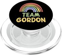 Happy Colorful Team Gordon Rainbow Pride Green Yellow PopSockets PopGrip pour MagSafe