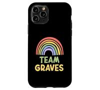 Happy Colorful Team Graves Rainbow Pride Green Yellow Coque pour iPhone 11 Pro