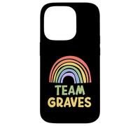 Happy Colorful Team Graves Rainbow Pride Green Yellow Coque pour iPhone 14 Pro