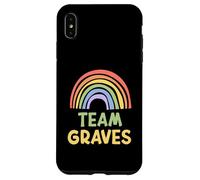 Happy Colorful Team Graves Rainbow Pride Green Yellow Coque pour iPhone XS Max
