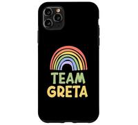 Happy Colorful Team Greta Rainbow Pride Green Yellow Coque pour iPhone 11 Pro Max