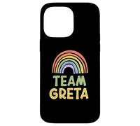 Happy Colorful Team Greta Rainbow Pride Green Yellow Coque pour iPhone 14 Pro Max