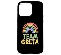 Happy Colorful Team Greta Rainbow Pride Green Yellow Coque pour iPhone 15 Pro Max