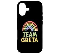 Happy Colorful Team Greta Rainbow Pride Green Yellow Coque pour iPhone 17
