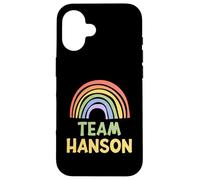 Happy Colorful Team Hanson Rainbow Pride Green Yellow Coque pour iPhone 16