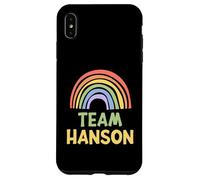 Happy Colorful Team Hanson Rainbow Pride Green Yellow Coque pour iPhone XS Max