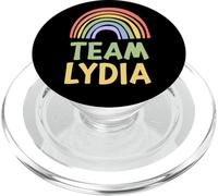 Happy Colorful Team Lydia Rainbow Pride Green Yellow PopSockets PopGrip pour MagSafe