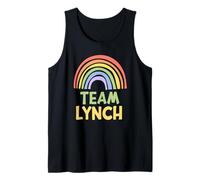 Happy Colorful Team Lynch Rainbow Pride Green Yellow Débardeur