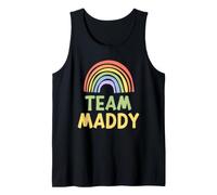 Happy Colorful Team Maddy Rainbow Pride Green Yellow Débardeur
