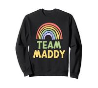 Happy Colorful Team Maddy Rainbow Pride Green Yellow Sweatshirt