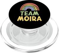 Happy Colorful Team Moira Rainbow Pride Green Yellow PopSockets PopGrip pour MagSafe