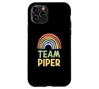 Happy Colorful Team Piper Rainbow Pride Green Yellow Coque pour iPhone 11 Pro