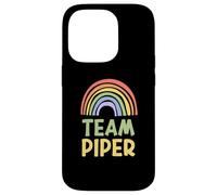 Happy Colorful Team Piper Rainbow Pride Green Yellow Coque pour iPhone 14 Pro