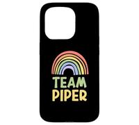 Happy Colorful Team Piper Rainbow Pride Green Yellow Coque pour iPhone 15 Pro