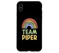 Happy Colorful Team Piper Rainbow Pride Green Yellow Coque pour iPhone XS Max