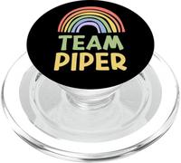 Happy Colorful Team Piper Rainbow Pride Green Yellow PopSockets PopGrip pour MagSafe