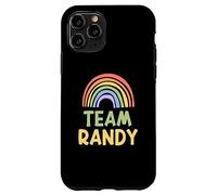 Happy Colorful Team Randy Rainbow Pride Green Yellow Coque pour iPhone 11 Pro