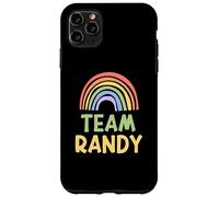 Happy Colorful Team Randy Rainbow Pride Green Yellow Coque pour iPhone 11 Pro Max