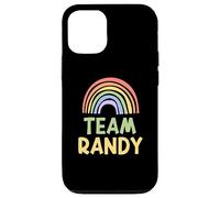Happy Colorful Team Randy Rainbow Pride Green Yellow Coque pour iPhone 12/12 Pro