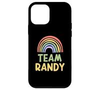 Happy Colorful Team Randy Rainbow Pride Green Yellow Coque pour iPhone 12 Mini