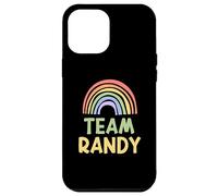 Happy Colorful Team Randy Rainbow Pride Green Yellow Coque pour iPhone 12 Pro Max