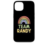 Happy Colorful Team Randy Rainbow Pride Green Yellow Coque pour iPhone 13