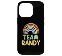Happy Colorful Team Randy Rainbow Pride Green Yellow Coque pour iPhone 13 Pro
