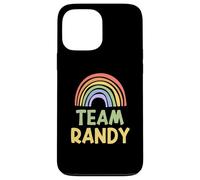 Happy Colorful Team Randy Rainbow Pride Green Yellow Coque pour iPhone 13 Pro Max