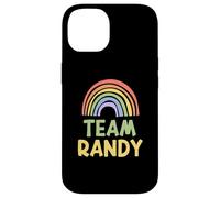Happy Colorful Team Randy Rainbow Pride Green Yellow Coque pour iPhone 14