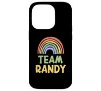 Happy Colorful Team Randy Rainbow Pride Green Yellow Coque pour iPhone 14 Pro