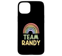 Happy Colorful Team Randy Rainbow Pride Green Yellow Coque pour iPhone 15 Plus