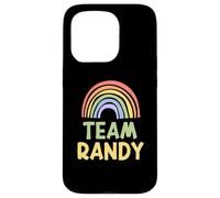 Happy Colorful Team Randy Rainbow Pride Green Yellow Coque pour iPhone 15 Pro