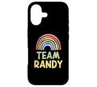 Happy Colorful Team Randy Rainbow Pride Green Yellow Coque pour iPhone 17