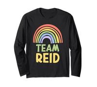 Happy Colorful Team Reid Rainbow Pride Green Yellow Manche Longue