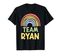 Happy Colorful Team Ryan Rainbow Pride Green Yellow T-Shirt